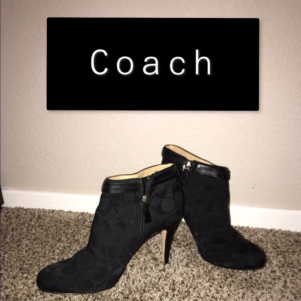 Coach 7.5 heels boots
